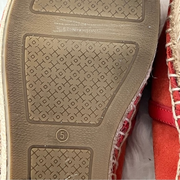 Tory Burch Women Sidney Leather Slip On Espadrilles 5M - Picture 12 of 12